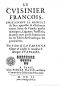 François Pierre de la Varenne, Le Cuisinier François, Paris 1651